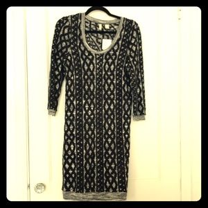 Anthropologie: Moth XS body-con sweater dress. NWT